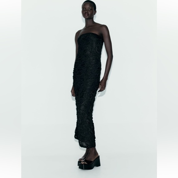 chinese dress ladies Zara Strapless Midi Dress main image 0